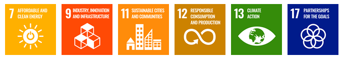 SDGs Goal7, Goal9, Goal11, Goal12, Goal13, Goal17